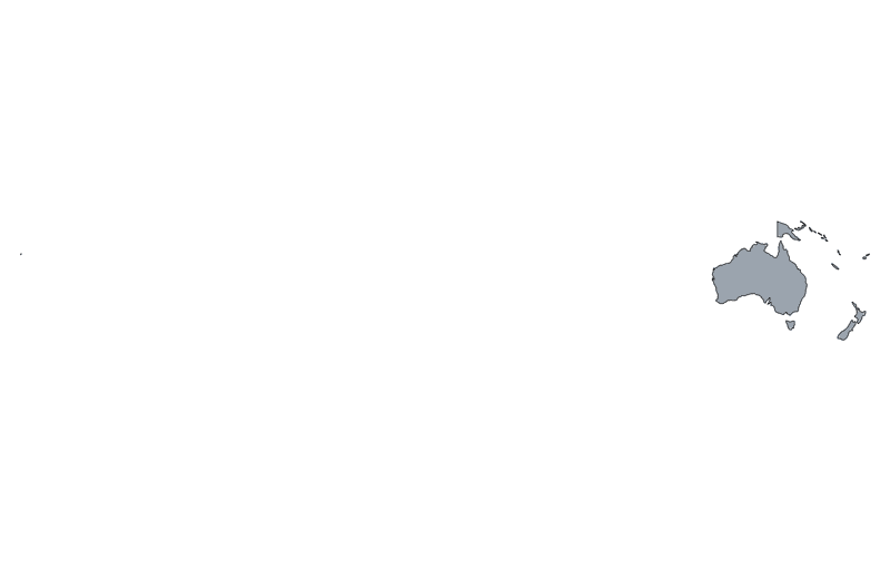 Oceania outline map (blank)
