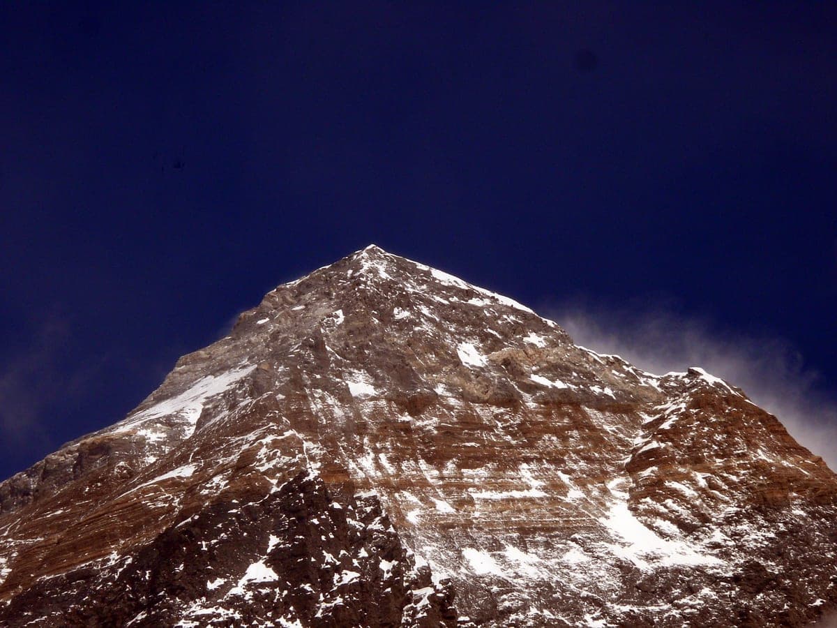 Mount Everest — the world's highest point at 8,849 metres